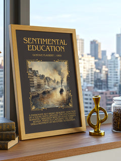 Sentimental Education Minimalist Book Poster by Gustave Flaubert – image 3