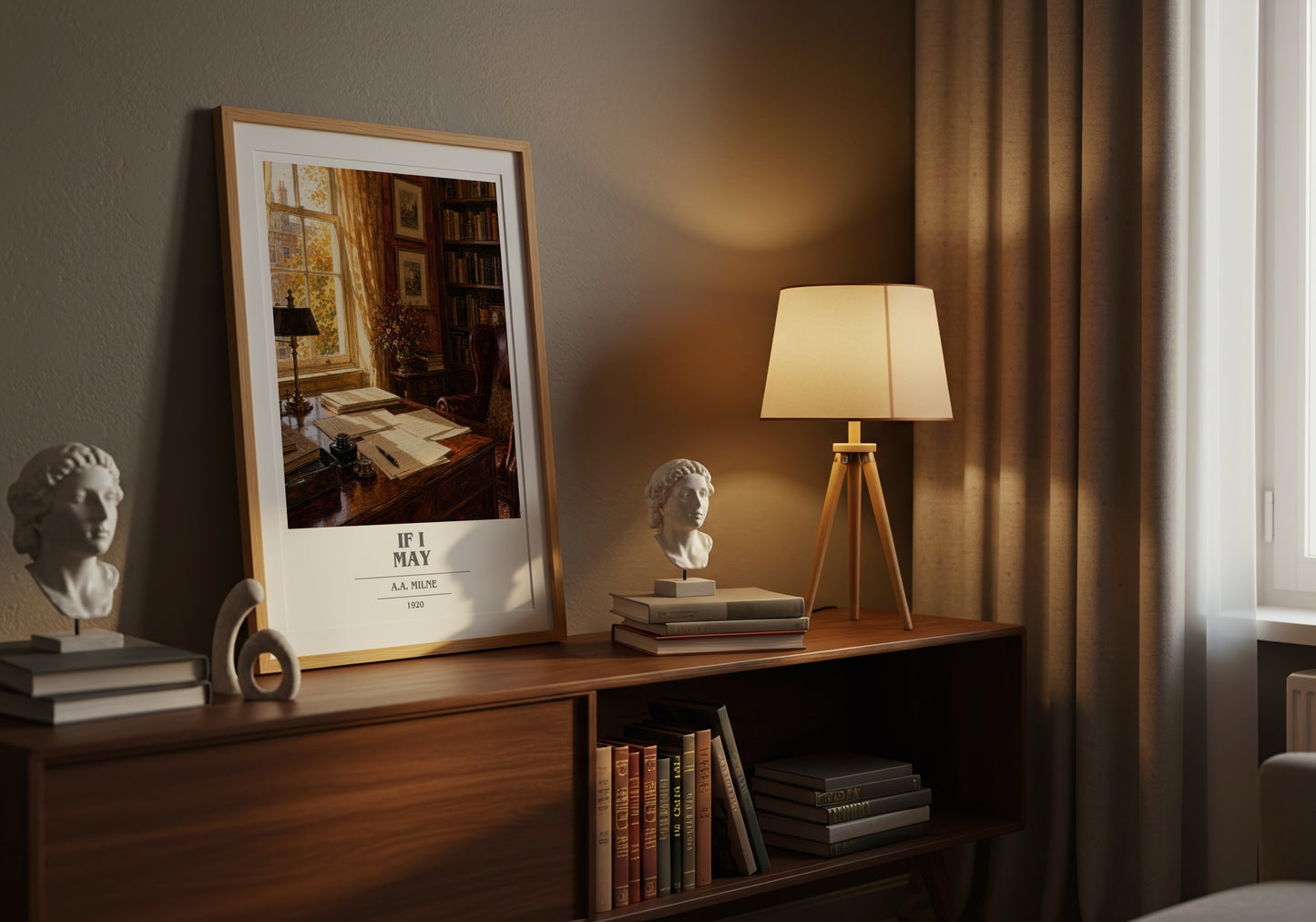 If I May book cover book poster framed on wall – non fiction wall art