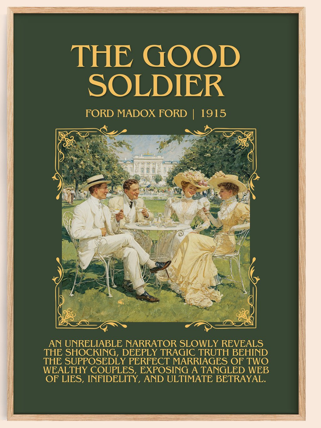 The Good Soldier Minimalist Book Poster by Ford Madox Ford – book poster