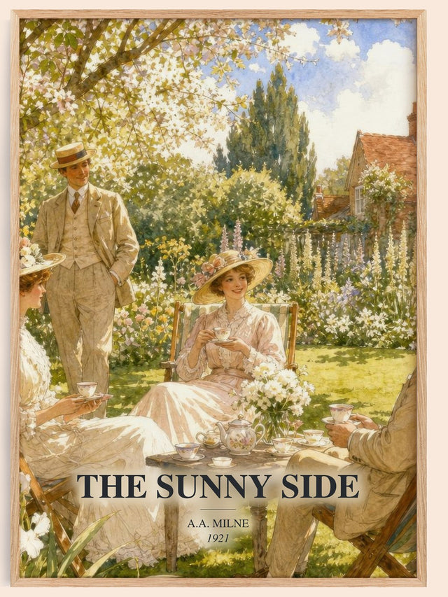 The Sunny Side Book Watercolour Illustration by A.A. Milne