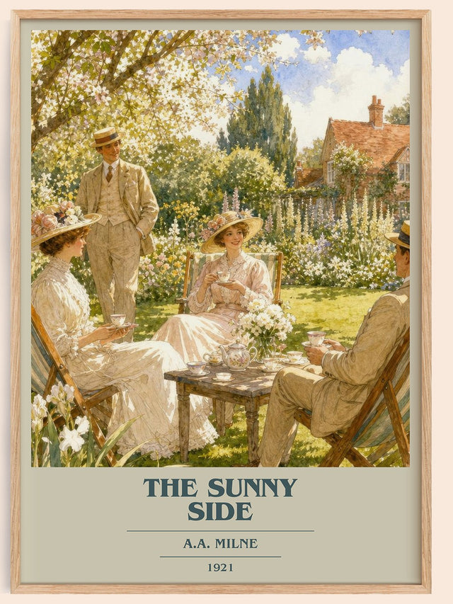 The Sunny Side Book Cover Poster by A.A. Milne