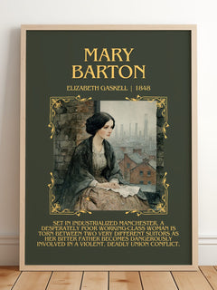 Mary Barton Minimalist Book Poster by Elizabeth Gaskell – image 2