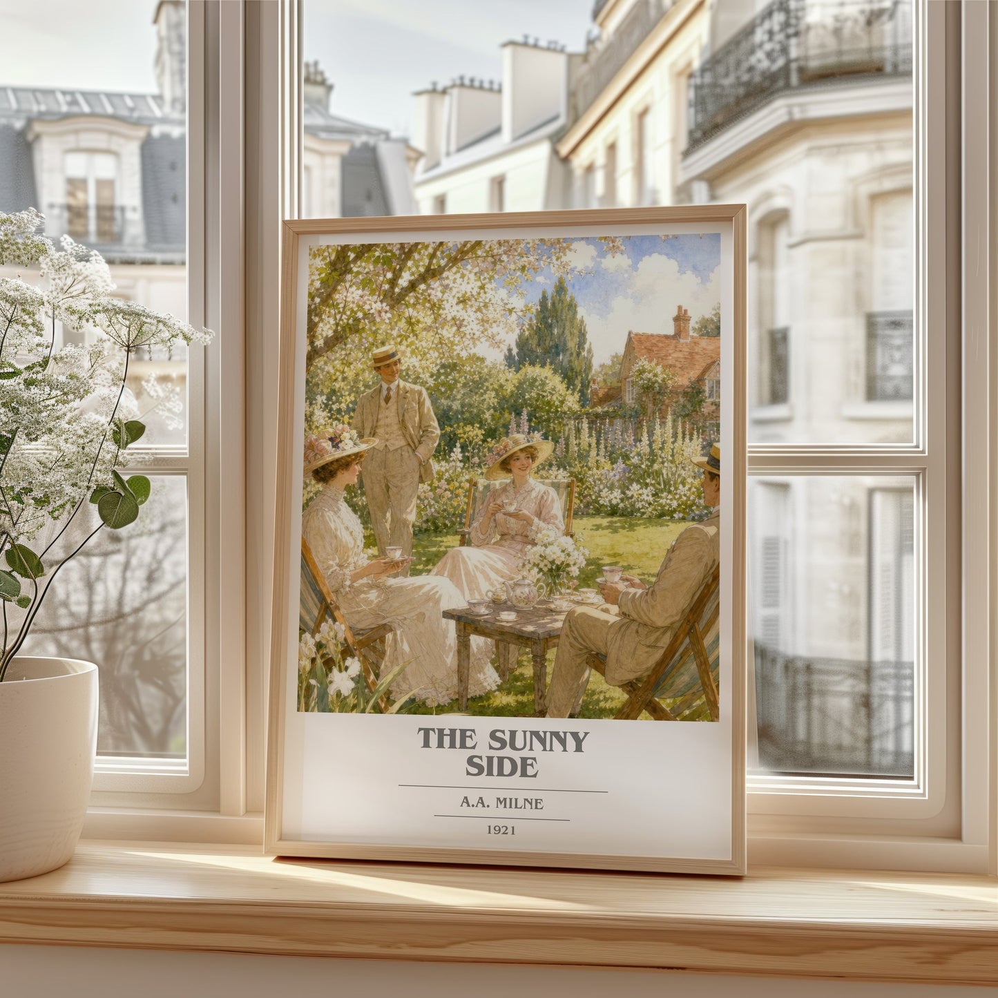 The Sunny Side book cover poster colour and style options – A.A. Milne book art