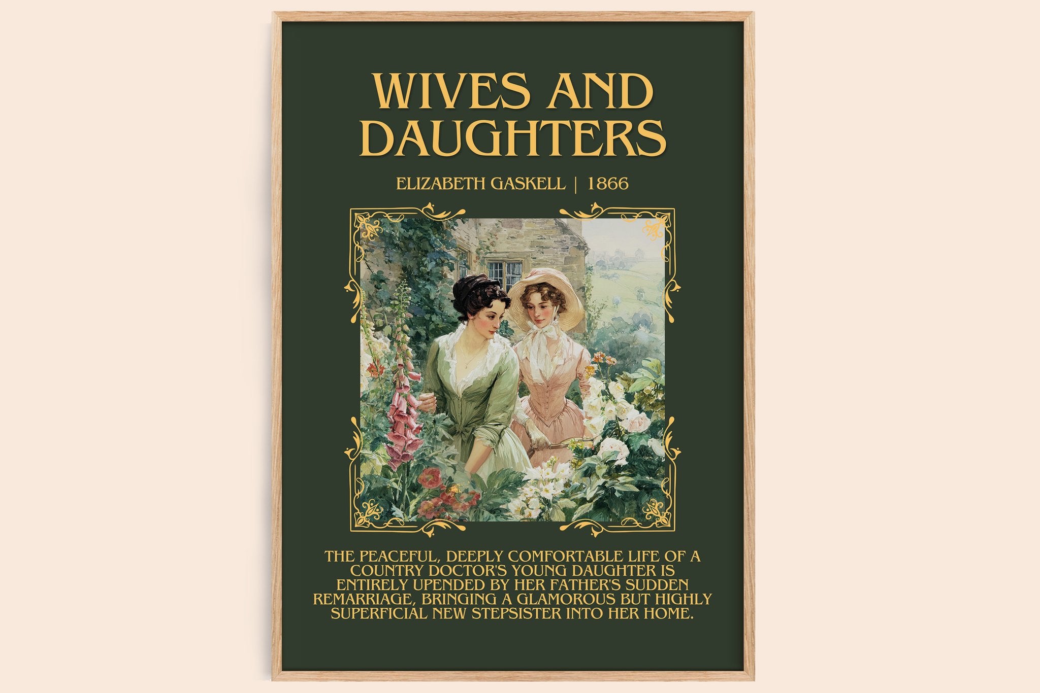 Wives And Daughters Minimalist Book Poster by Elizabeth Gaskell