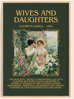 Wives And Daughters Minimalist Book Poster by Elizabeth Gaskell – image 1