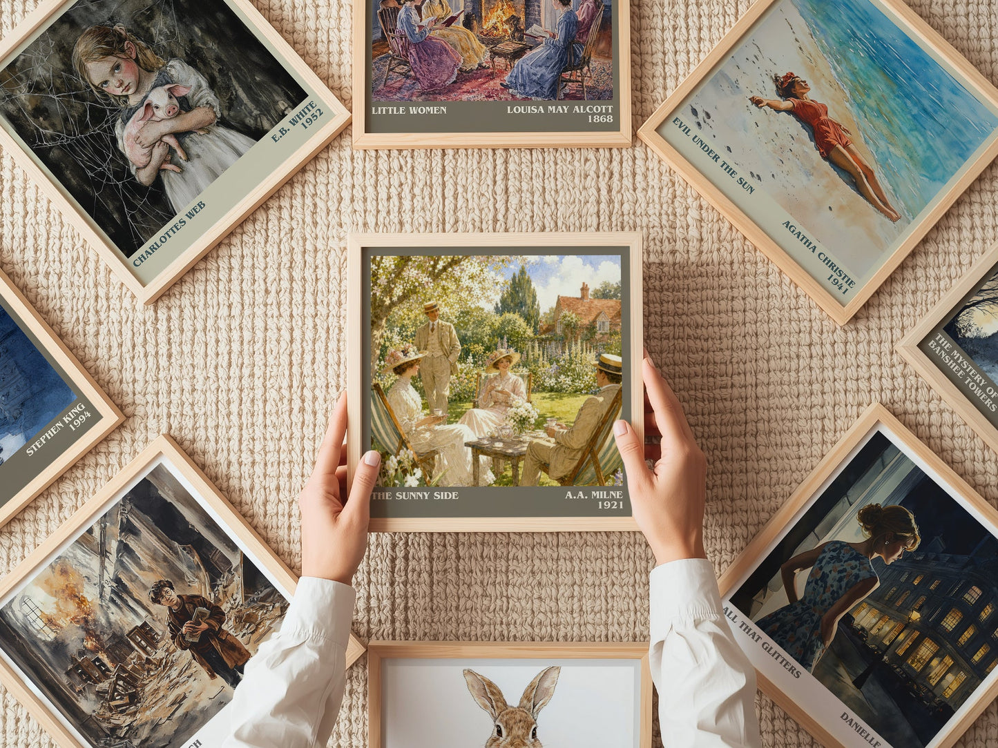The Sunny Side literary book poster framed on wall – non fiction wall art