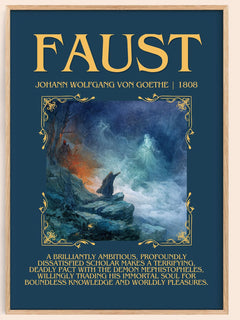 Faust Minimalist Book Poster by Johann Wolfgang Von Goethe – image 1
