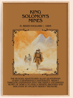 King Solomon'S Mines Minimalist Book Poster by H. Rider Haggard – image 1