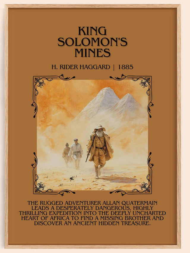 King Solomon'S Mines Minimalist Book Poster by H. Rider Haggard