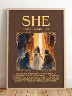 She Minimalist Book Poster by H. Rider Haggard – image 2