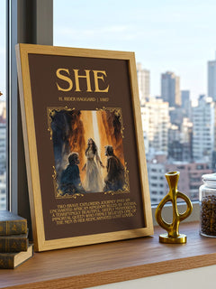 She Minimalist Book Poster by H. Rider Haggard – image 3