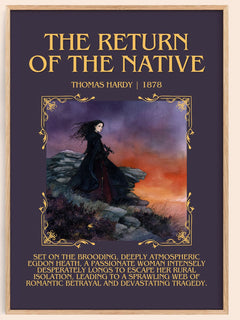 The Return Of The Native Minimalist Book Poster by Thomas Hardy – image 1