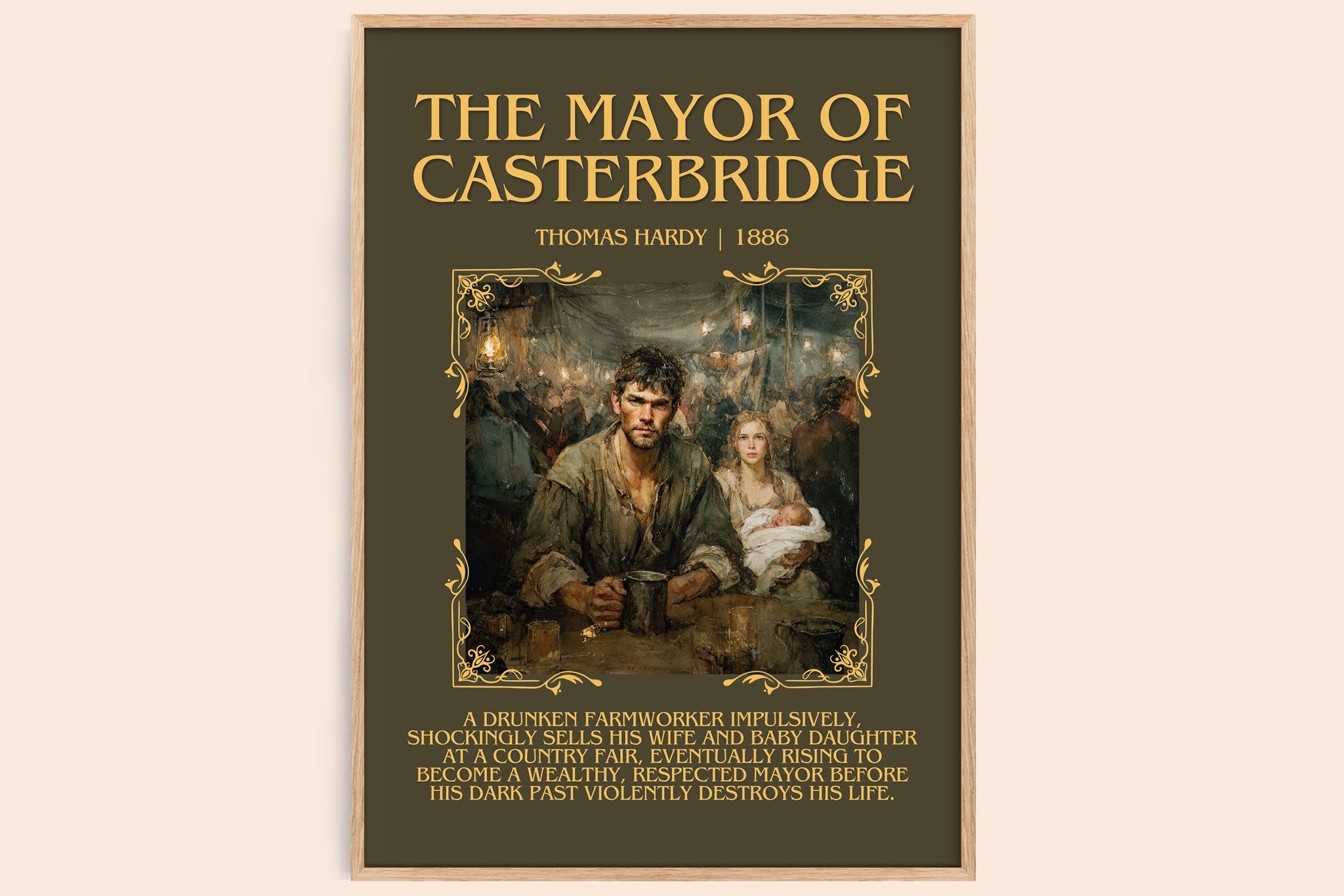 The Mayor Of Casterbridge Minimalist Book Poster by Thomas Hardy