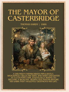 The Mayor Of Casterbridge Minimalist Book Poster by Thomas Hardy – image 1