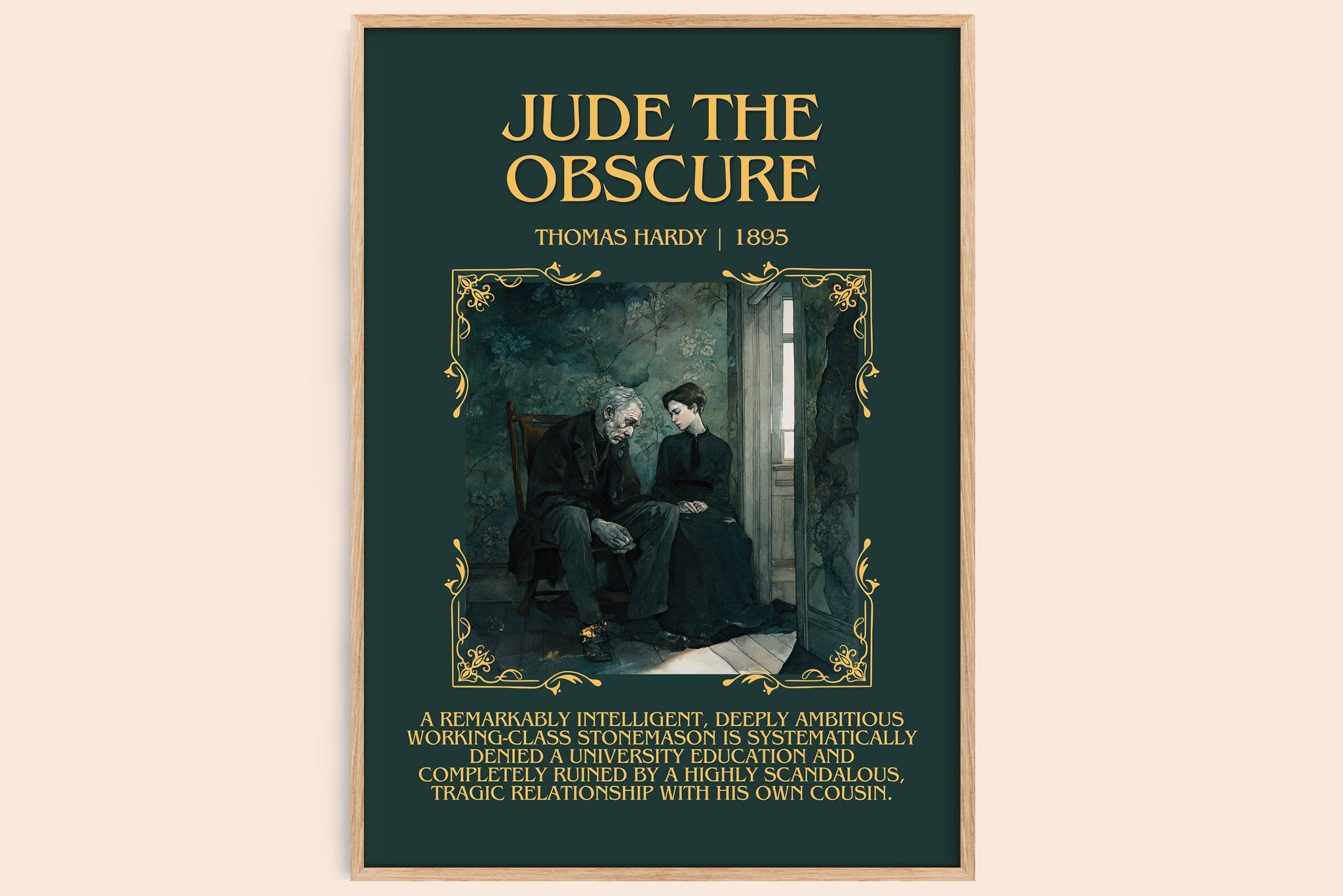 Jude The Obscure Minimalist Book Poster by Thomas Hardy
