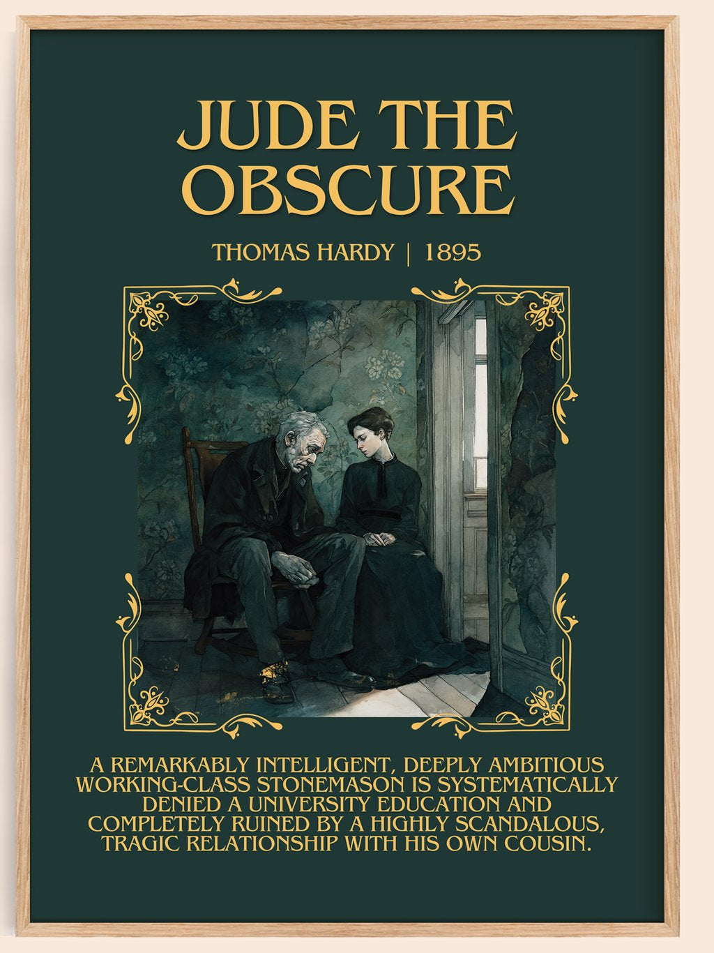 Jude The Obscure Minimalist Book Poster by Thomas Hardy – book poster