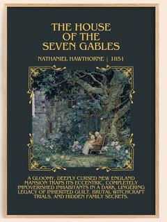 House Of The Seven Gables Minimalist Book Poster by N. Hawthorne – image 1