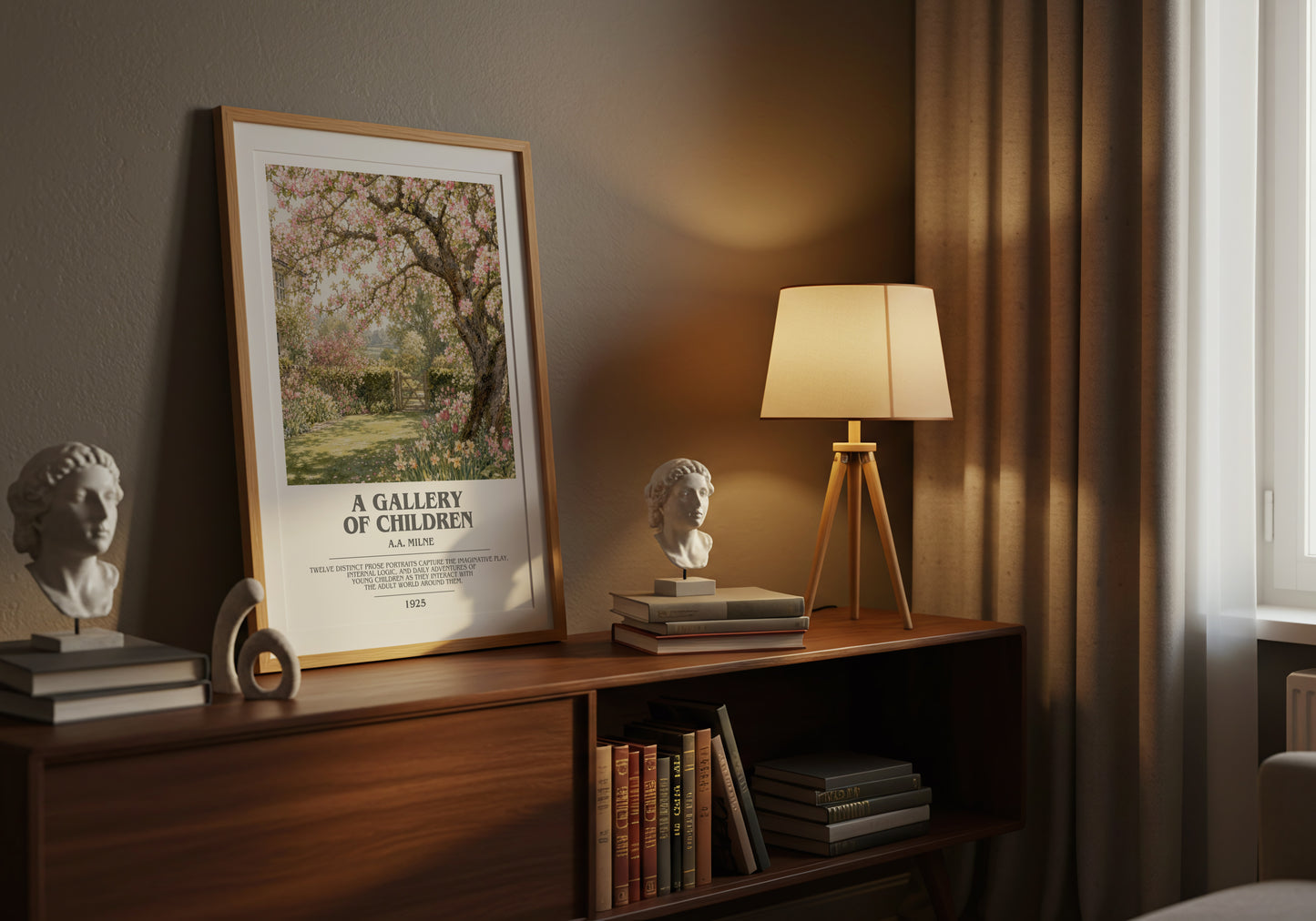 A Gallery Of Children bookish book poster framed on wall – childrens wall art