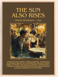 The Sun Also Rises Minimalist Book Poster by Ernest Hemingway – image 1