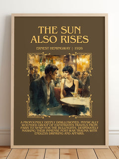 The Sun Also Rises Minimalist Book Poster by Ernest Hemingway – image 2