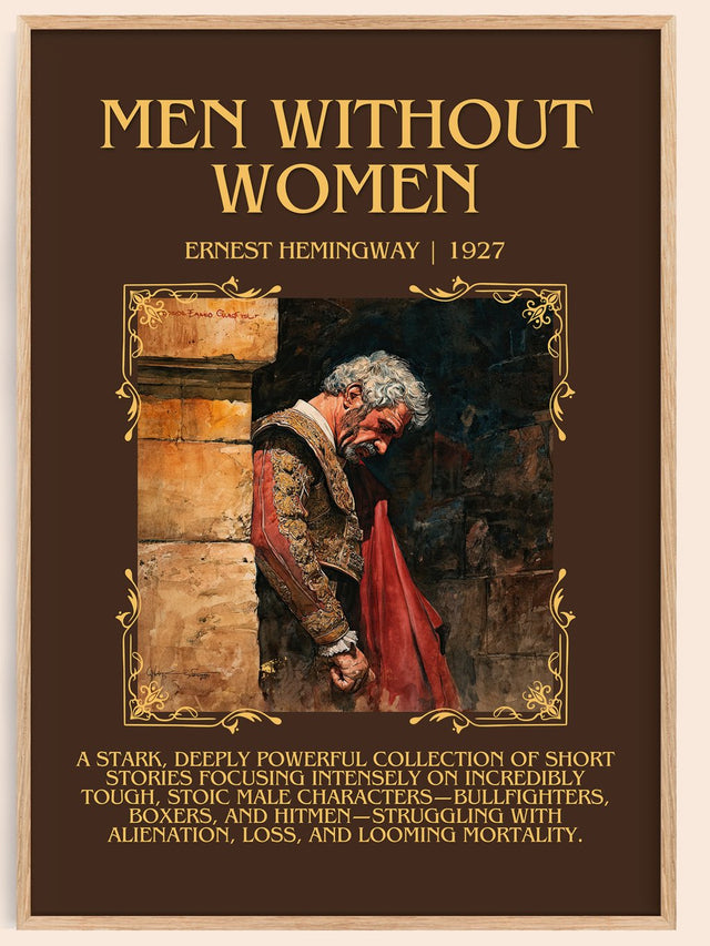 Men Without Women Minimalist Book Poster by Ernest Hemingway