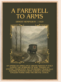 A Farewell To Arms Minimalist Book Poster by Ernest Hemingway – image 1