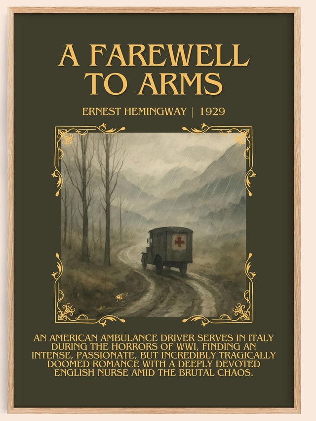 A Farewell To Arms Minimalist Book Poster by Ernest Hemingway