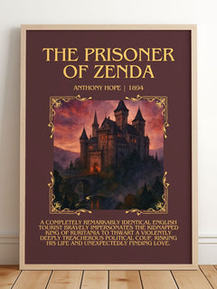 The Prisoner Of Zenda Minimalist Book Poster by Anthony Hope – image 2