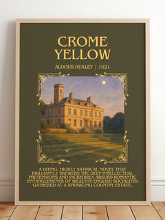 Crome Yellow Minimalist Book Poster by Aldous Huxley – image 2