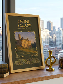 Crome Yellow Minimalist Book Poster by Aldous Huxley – image 3
