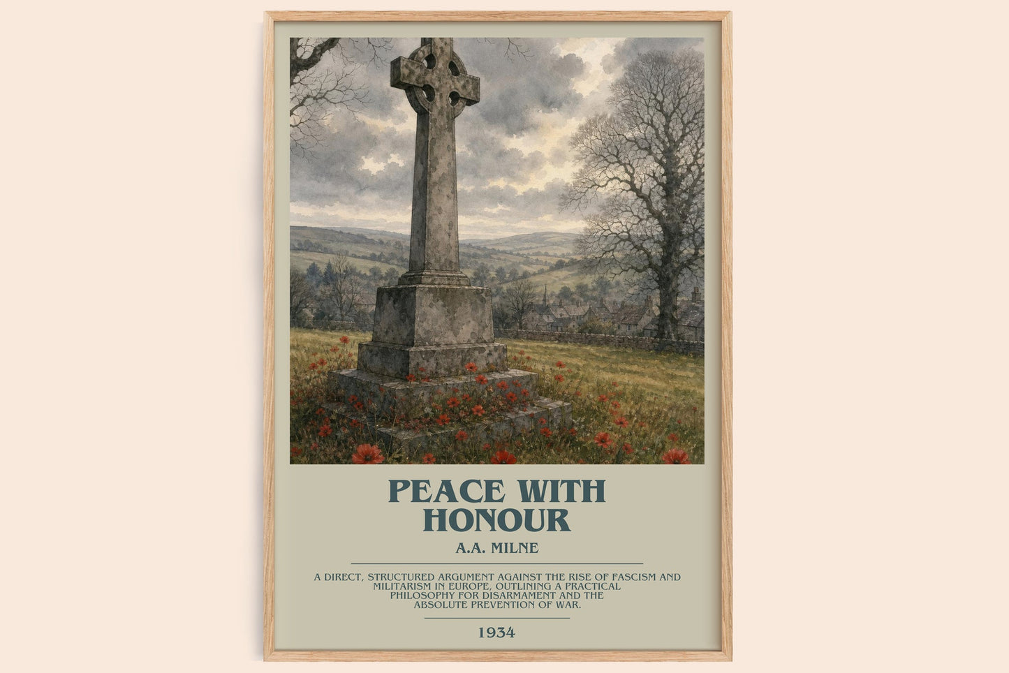 Peace With Honour Bookish Wall Art by A.A. Milne