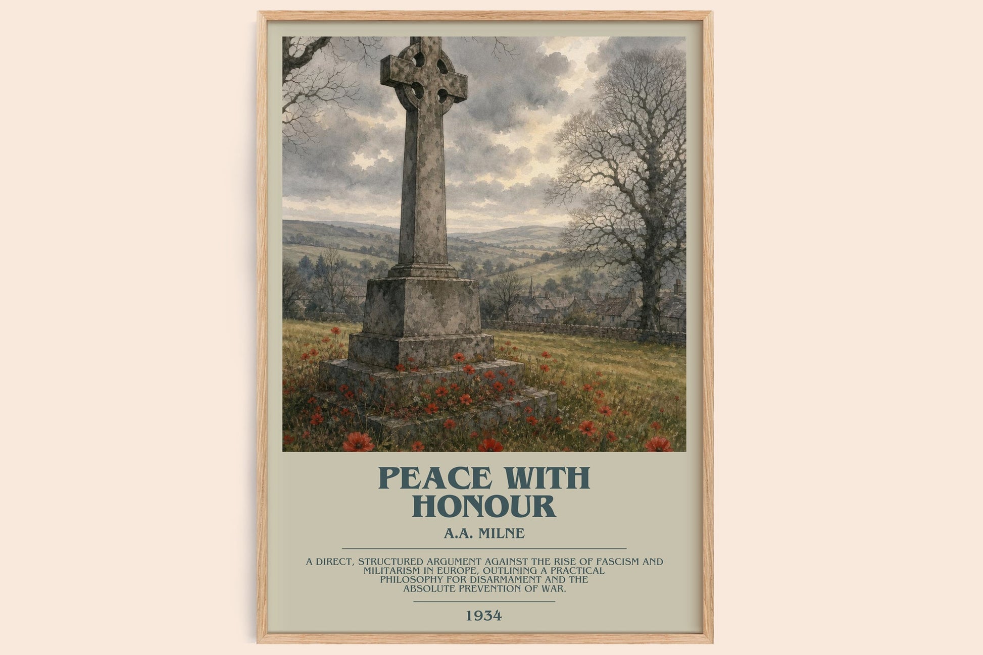 Peace With Honour Bookish Wall Art by A.A. Milne