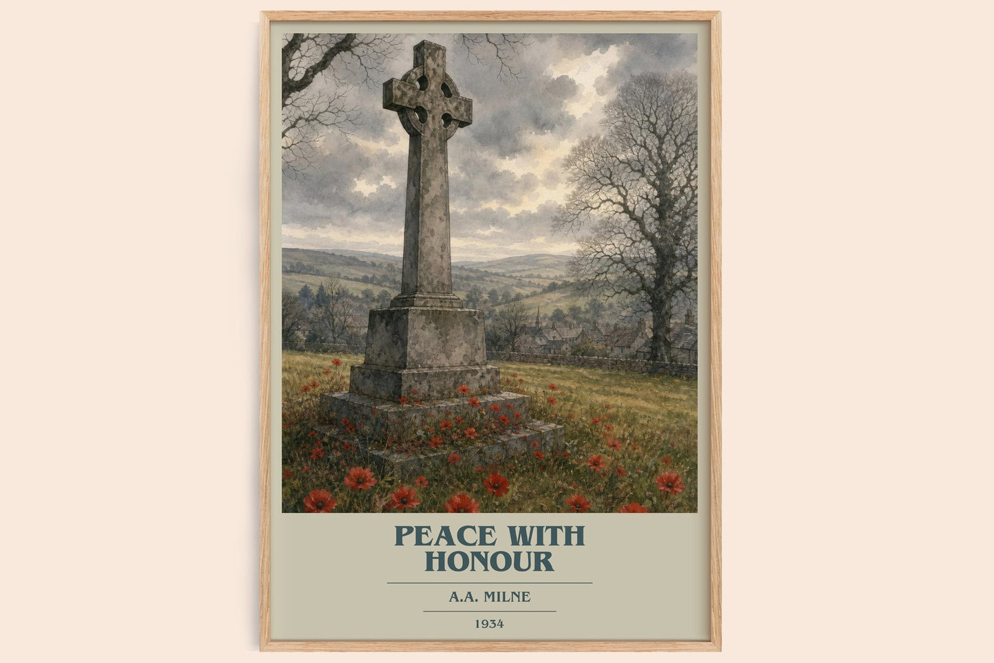 Peace With Honour Book Cover Poster by A.A. Milne