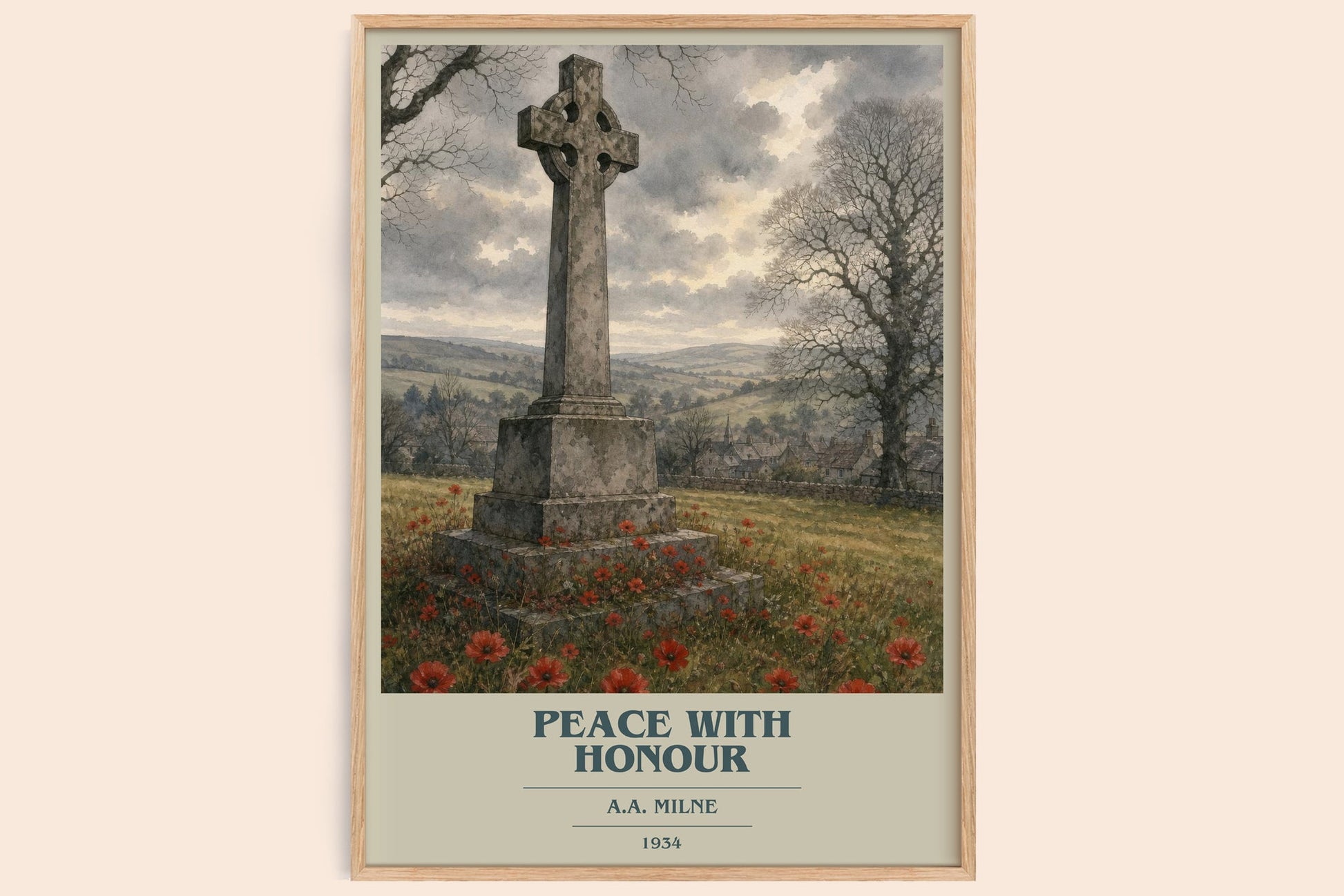Peace With Honour Book Cover Poster by A.A. Milne