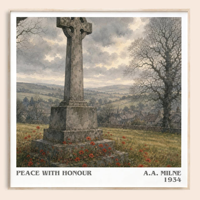 Peace With Honour Literary Art Print by A.A. Milne