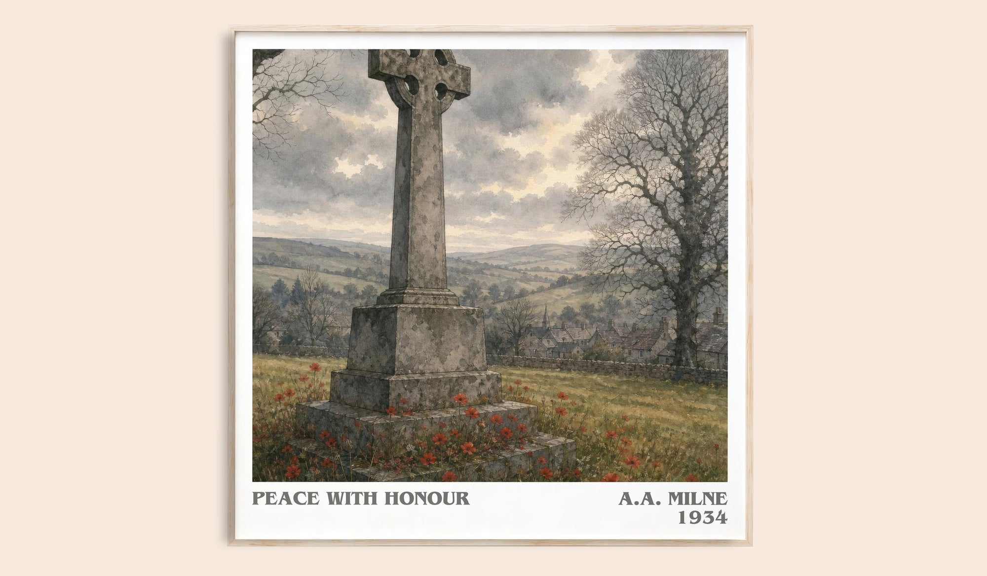 Peace With Honour Literary Art Print by A.A. Milne