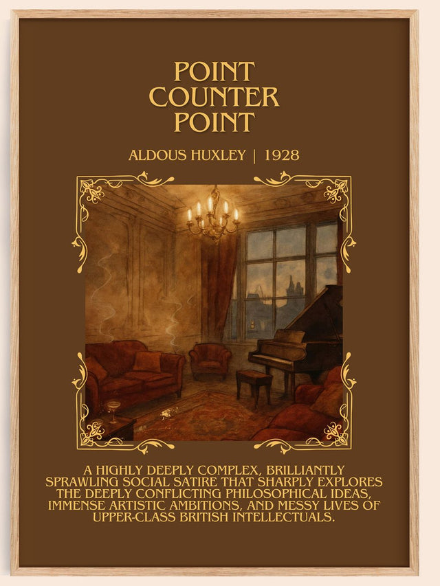 Point Counter Point Minimalist Book Poster by Aldous Huxley