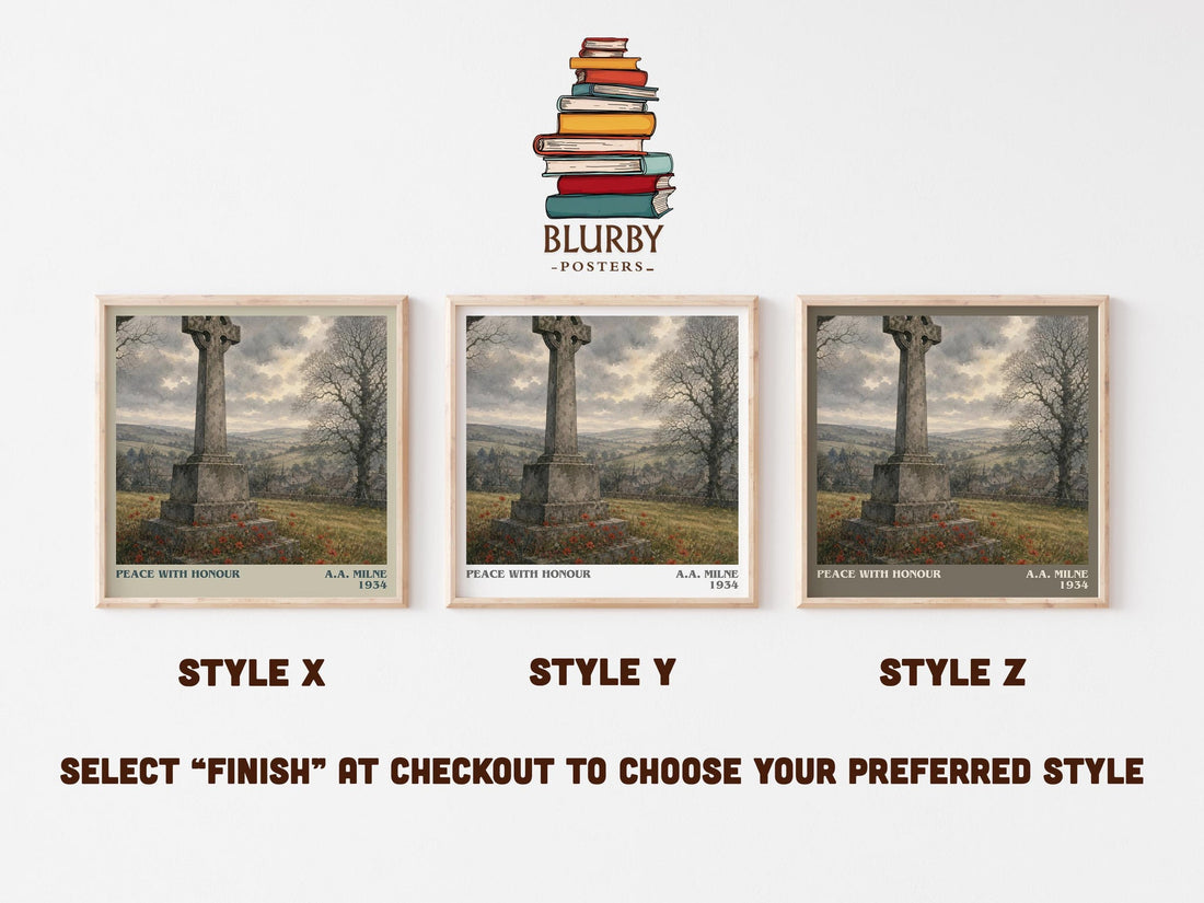 Peace With Honour Literary Art Print by A.A. Milne (mockup)