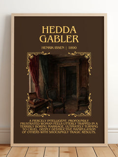 Hedda Gabler Minimalist Book Poster by Henrik Ibsen – image 2