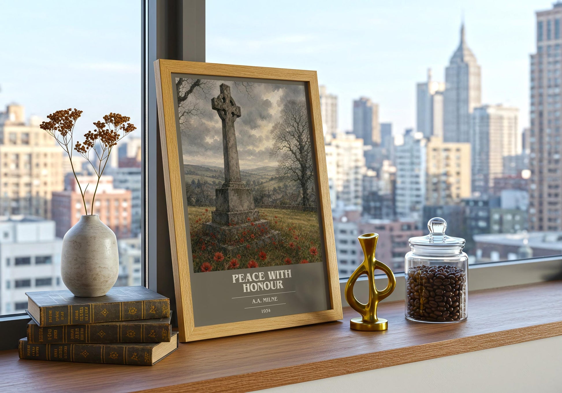 Peace With Honour Book Cover Poster by A.A. Milne