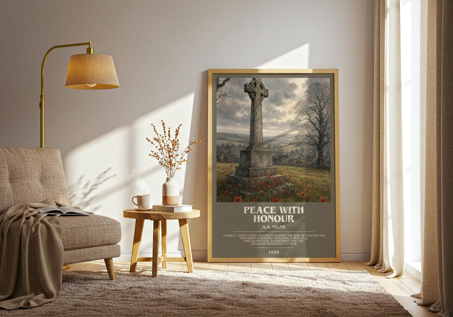 Peace With Honour Bookish Wall Art by A.A. Milne