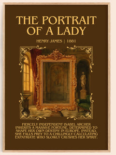 The Portrait Of A Lady Minimalist Book Poster by Henry James – image 1
