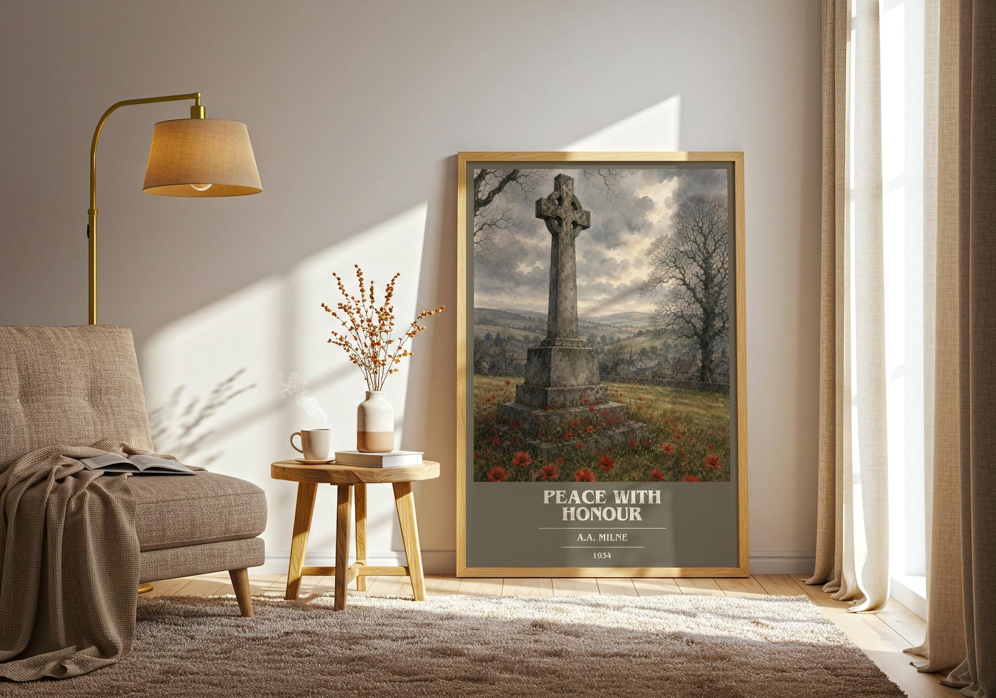 Peace With Honour Book Cover Poster by A.A. Milne