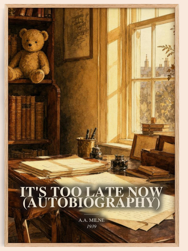 It'S Too Late Now (Autobiography) Book Watercolour Illustration – A.