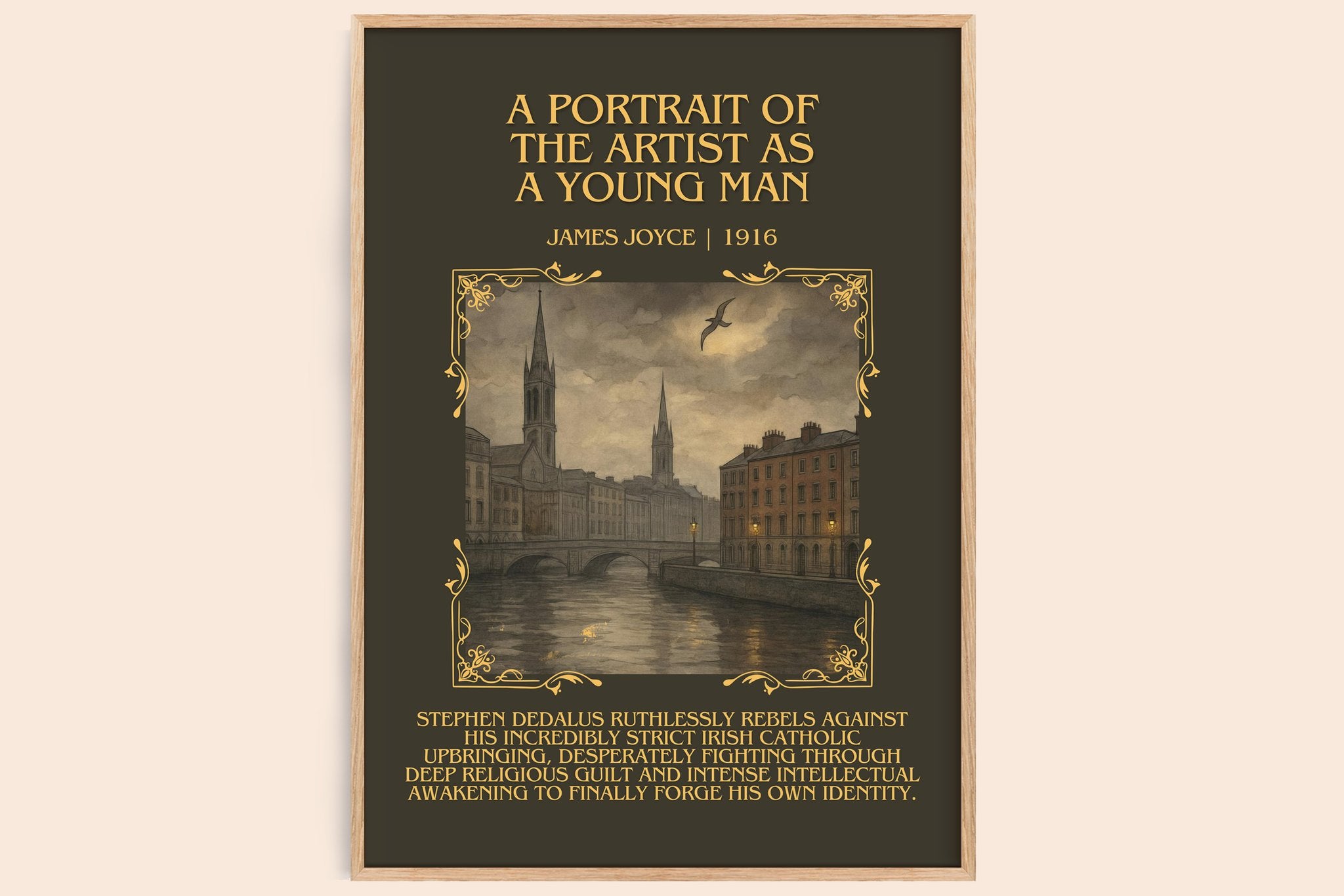 Portrait Of The Artist As A Young Man Minimalist Book Poster by James Joyce