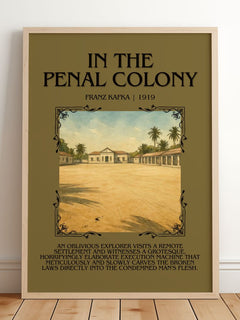 In The Penal Colony Minimalist Book Poster by Franz Kafka – image 2