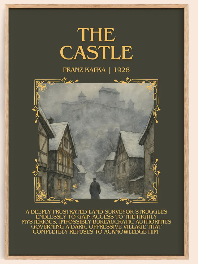 The Castle Minimalist Book Poster by Franz Kafka
