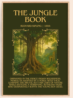 The Jungle Book Minimalist Book Poster by Rudyard Kipling – image 1