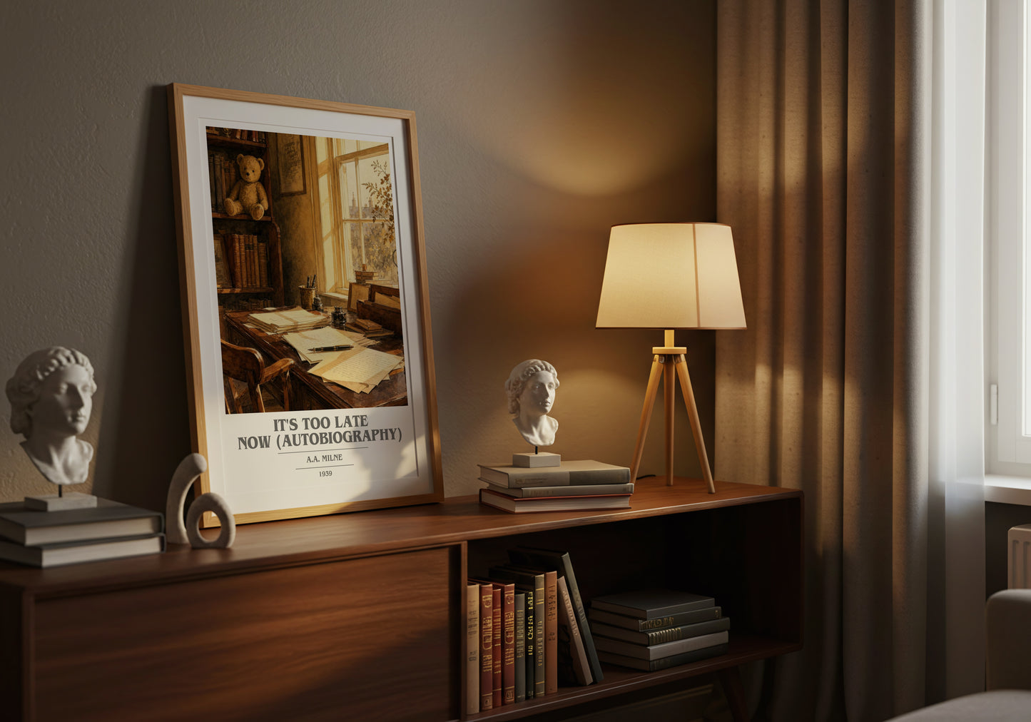 It'S Too Late Now (Autobiography) book cover book poster framed on wall – memoir wall art