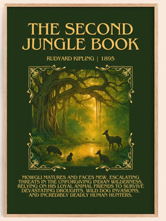 The Second Jungle Book Minimalist Book Poster by Rudyard Kipling – image 1